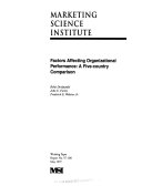 Factors affecting organizational performance : a five-country comparison /