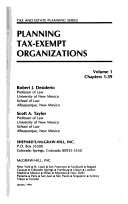 Planning tax-exempt organizations /