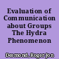 Evaluation of Communication about Groups The Hydra Phenomenon /