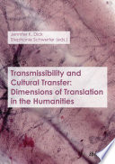 Transmissibility and Cultural Transfer.
