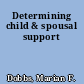 Determining child & spousal support