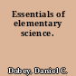 Essentials of elementary science.