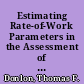 Estimating Rate-of-Work Parameters in the Assessment of Test Speededness