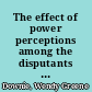 The effect of power perceptions among the disputants on the resolution of interpersonal disputes through mediation /