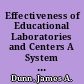Effectiveness of Educational Laboratories and Centers A System For the Evaluation of Educational Research and Development Products. Final Report /