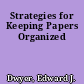 Strategies for Keeping Papers Organized