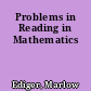 Problems in Reading in Mathematics