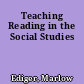 Teaching Reading in the Social Studies