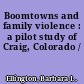 Boomtowns and family violence : a pilot study of Craig, Colorado /
