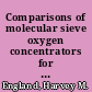 Comparisons of molecular sieve oxygen concentrators for potential medical use aboard commercial aircraft