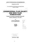 Cerebrospinal fluid salinity and body fluid homeostasis : studies on putative juxtacerebroventricular sodium sensitivity in the goat /