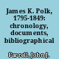 James K. Polk, 1795-1849: chronology, documents, bibliographical aids.