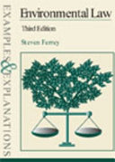 Environmental law : examples and explanations /