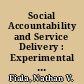 Social Accountability and Service Delivery : Experimental Evidence from Uganda /