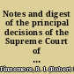Notes and digest of the principal decisions of the Supreme Court of the Colony of Natal