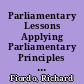 Parliamentary Lessons Applying Parliamentary Principles to Small Group Communication /