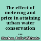 The effect of metering and price in attaining urban water conservation in the Denver metropolitan area /