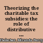 Theorizing the charitable tax subsidies: the role of distributive justice /