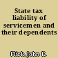 State tax liability of servicemen and their dependents