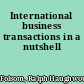 International business transactions in a nutshell