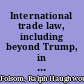 International trade law, including beyond Trump, in a nutshell