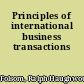Principles of international business transactions