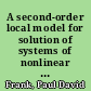 A second-order local model for solution of systems of nonlinear equations /