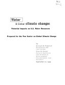 Water & global climate change : potential impacts on U.S. water resources /