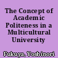The Concept of Academic Politeness in a Multicultural University Classroom
