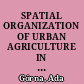 SPATIAL ORGANIZATION OF URBAN AGRICULTURE IN THE GLOBAL SOUTH food security and sustainable cities.