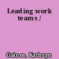 Leading work teams /