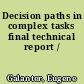 Decision paths in complex tasks final technical report /