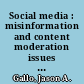 Social media : misinformation and content moderation issues for Congress /