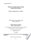 Review of command group training measurement methods /