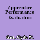Apprentice Performance Evaluation