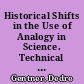 Historical Shifts in the Use of Analogy in Science. Technical Report No. 498