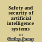Safety and security of artificial intelligence systems Australia, Canada, European Union, New Zealand, United Kingdom /