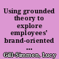 Using grounded theory to explore employees' brand-oriented behaviors /