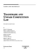Trademark and unfair competition law : cases and materials /