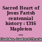 Sacred Heart of Jesus Parish centennial history : 1316 Mapleton Avenue, Boulder, Colorado, 1875-1975 /