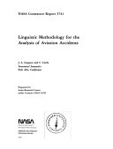 Linguistic methodology for the analysis of aviation accidents /
