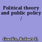 Political theory and public policy /