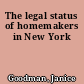 The legal status of homemakers in New York