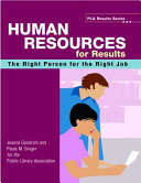 Human resources for results : the right person for the right job /