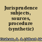Jurisprudence subjects, sources, procedure (synthetic) /