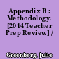 Appendix B : Methodology. [2014 Teacher Prep Review] /