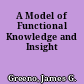 A Model of Functional Knowledge and Insight