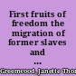 First fruits of freedom the migration of former slaves and their search for equality in Worcester, Massachusetts, 1862-1900 /