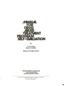 Manual for drug abuse treatment program self-evaluation /