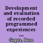 Development and evaluation of recorded programmed experiences in creative thinking in the fourth grade